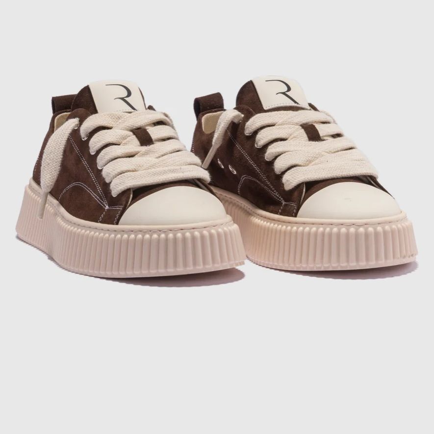 Rhun Treble 2020 Suede Sneaker Donker Bruin