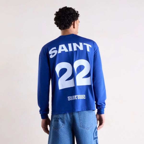 Saint Blanc Sponsorship Mesh Longsleeve Jersey Blauw