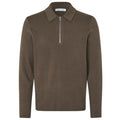 Samsøe Samsøe Guna Half Zip Sweater Bruin