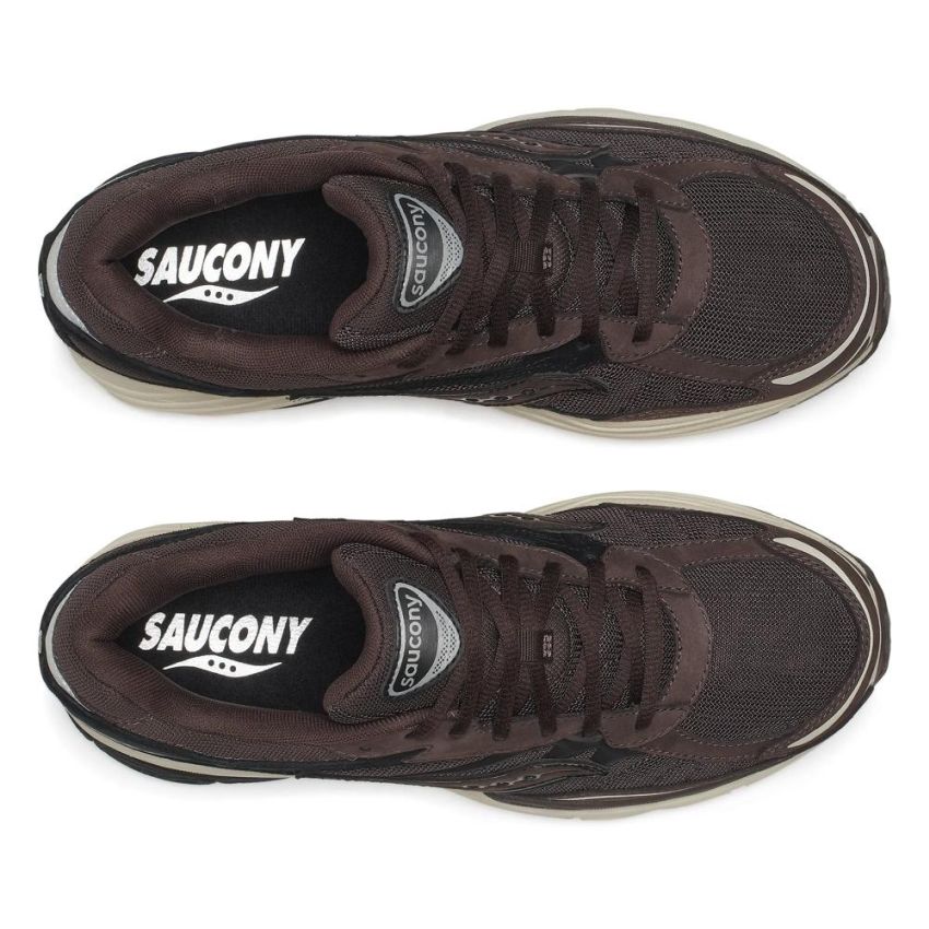 Saucony Progrid Omni 9 Suede Sneaker Bruin