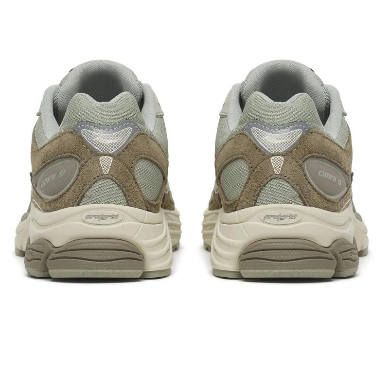 Saucony Progrid Omni 9 Suede Sneaker Grijs/Groen