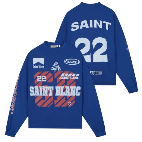 Saint Blanc Sponsorship Mesh Longsleeve Jersey Blauw
