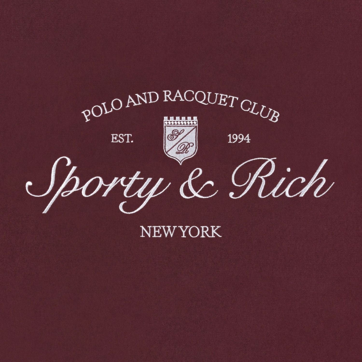 Sporty & Rich Syracuse T-shirt Bordeaux