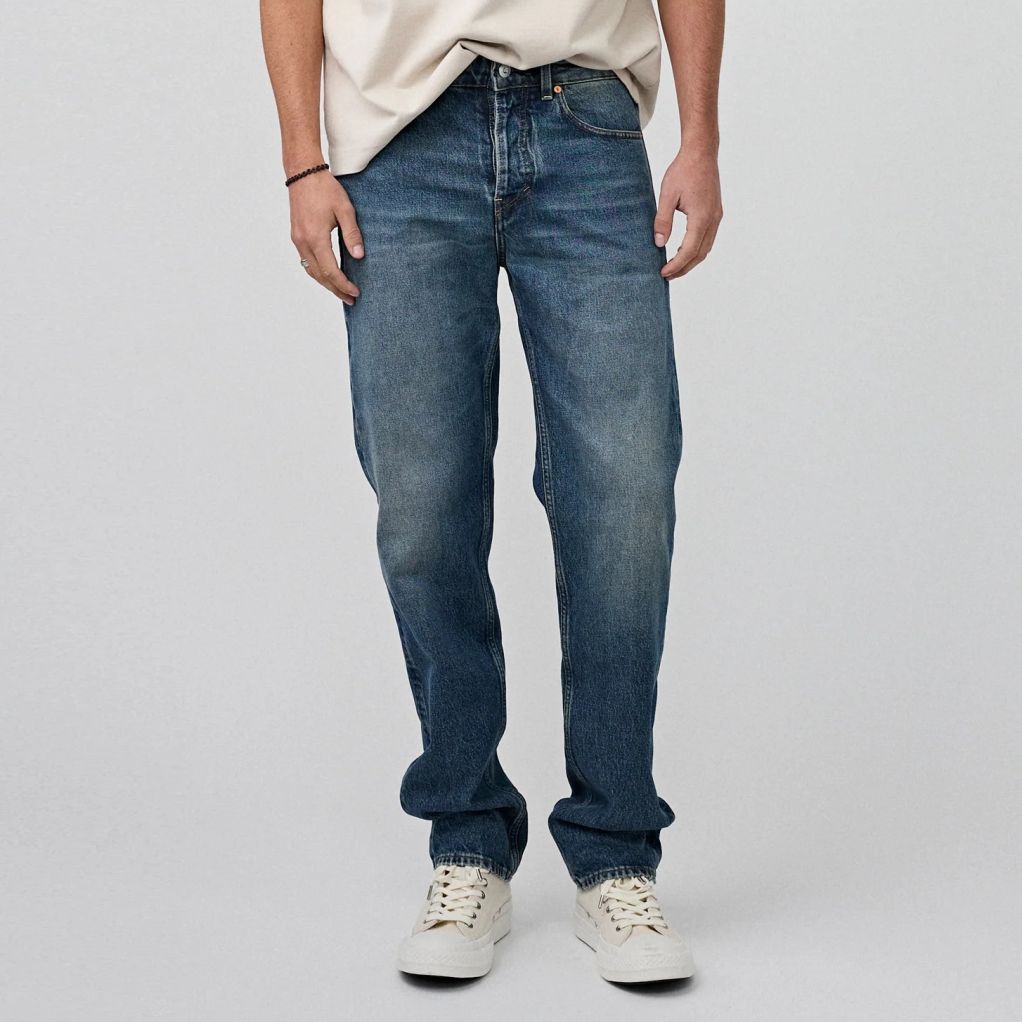Tenue Penn Regular Straight Jeans Donker Blauw