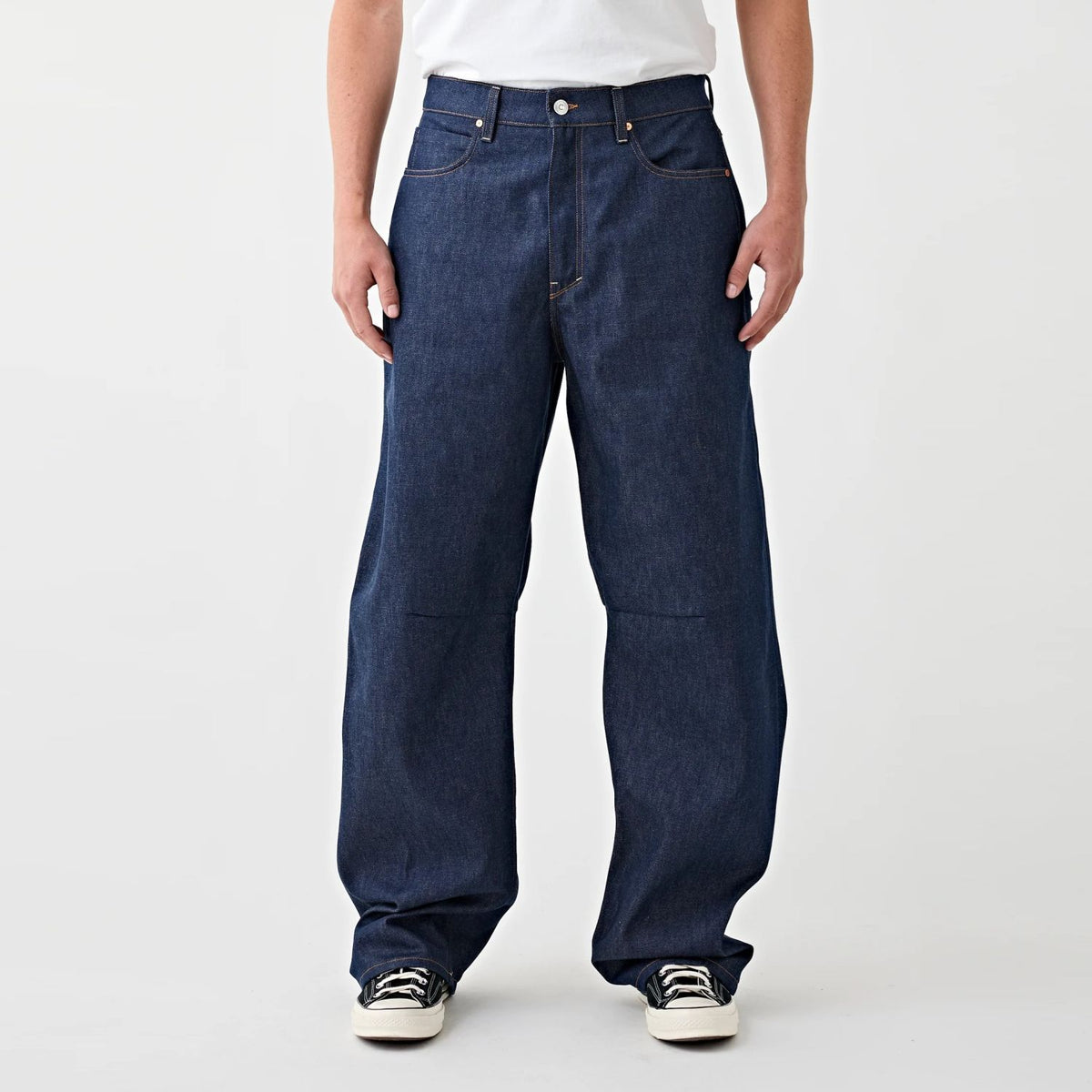 Tenue Robyn Tapered Baggy Jeans Donker Blauw