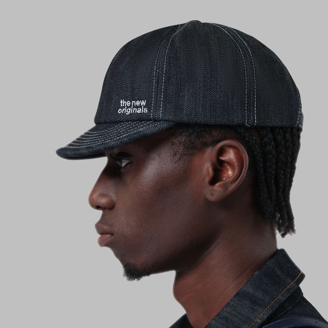 The New Originals Emblem Surplus Denim Cap Donker Blauw