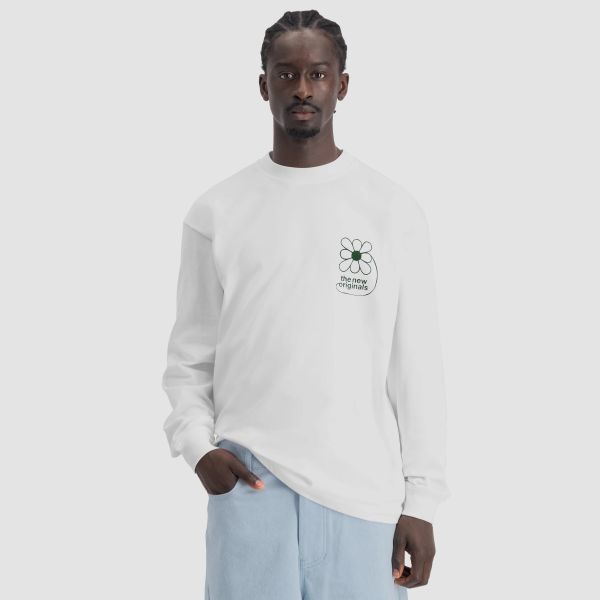 The New Originals Flower Longsleeve T-shirt Wit