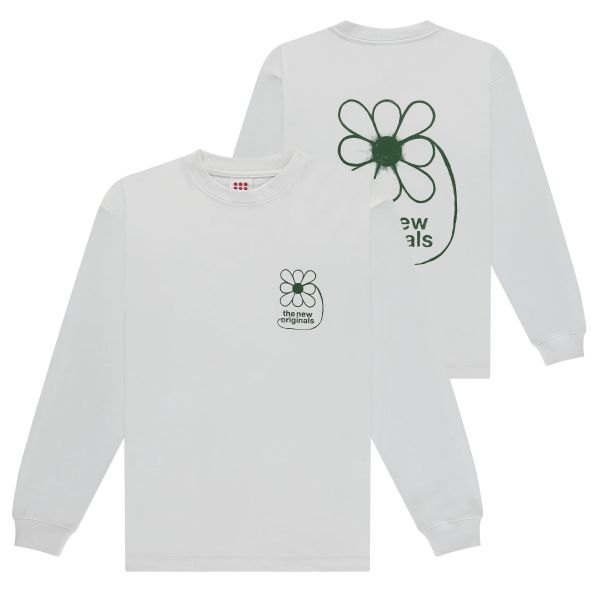 The New Originals Flower Longsleeve T-shirt Wit
