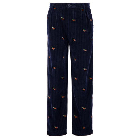 The New Originals Freddy Duck Corduroy Broek Navy