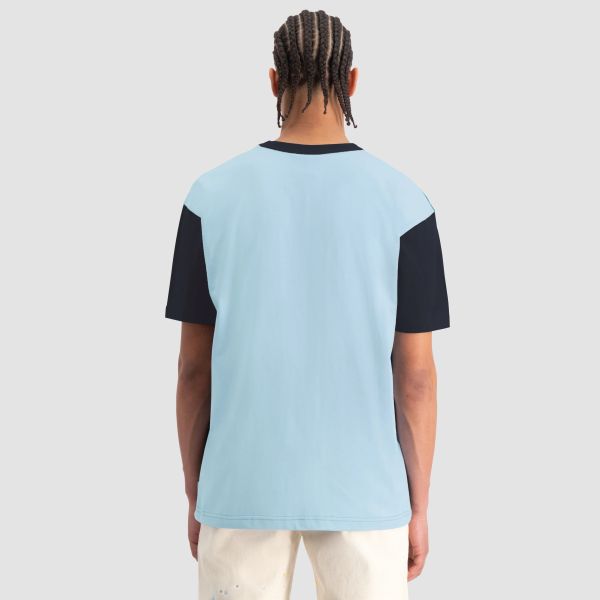 The New Originals Workman Embroidered T-shirt Spruced Up/Licht Blauw