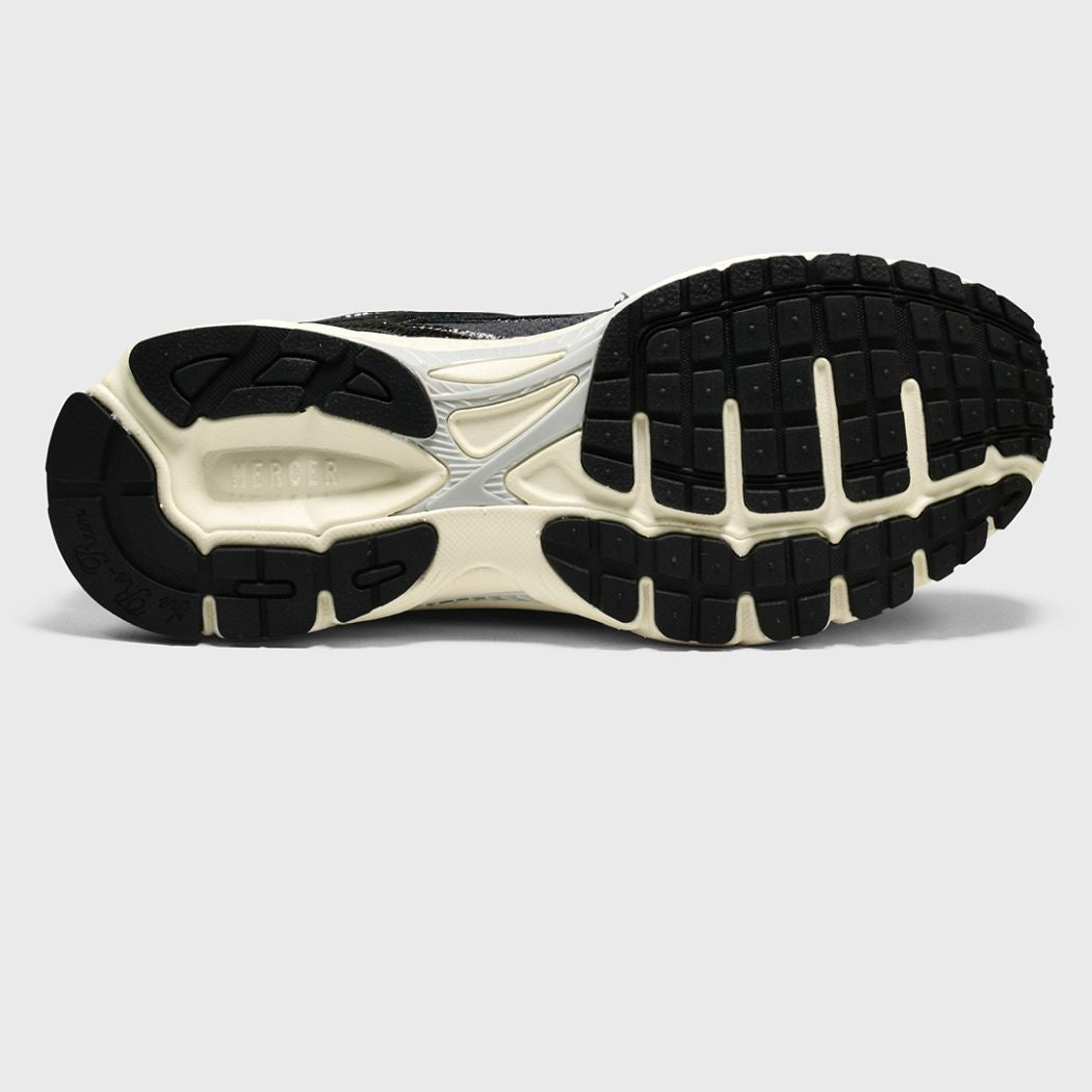The Mercer Brand The Re-Run Cracked Sneaker Antraciet