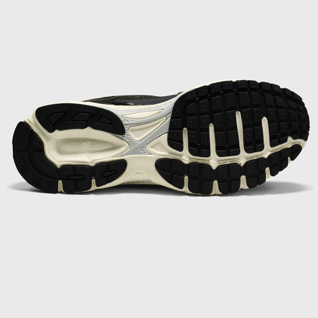 The Mercer Brand The Re-Run Cracked Sneaker Donker Groen