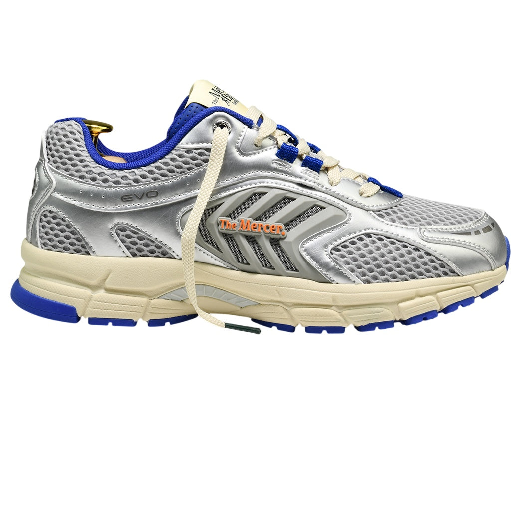 The Mercer Brand The Re-Run EVO Silver Sneaker Zilver/Blauw