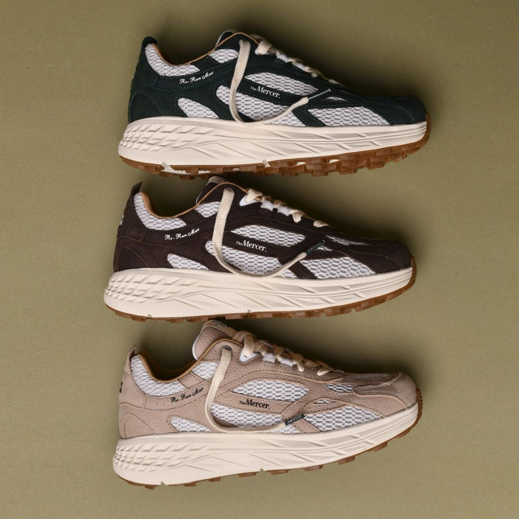 The Mercer Brand The Re-Run MAX Nubuck Sneaker Donker Groen