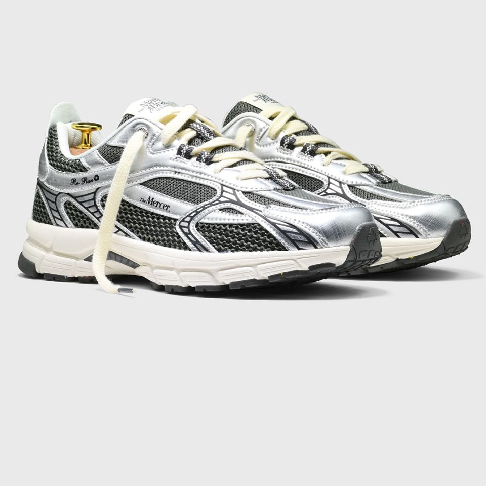 The Mercer Brand The Re-Run Scratched Sneaker Zilver