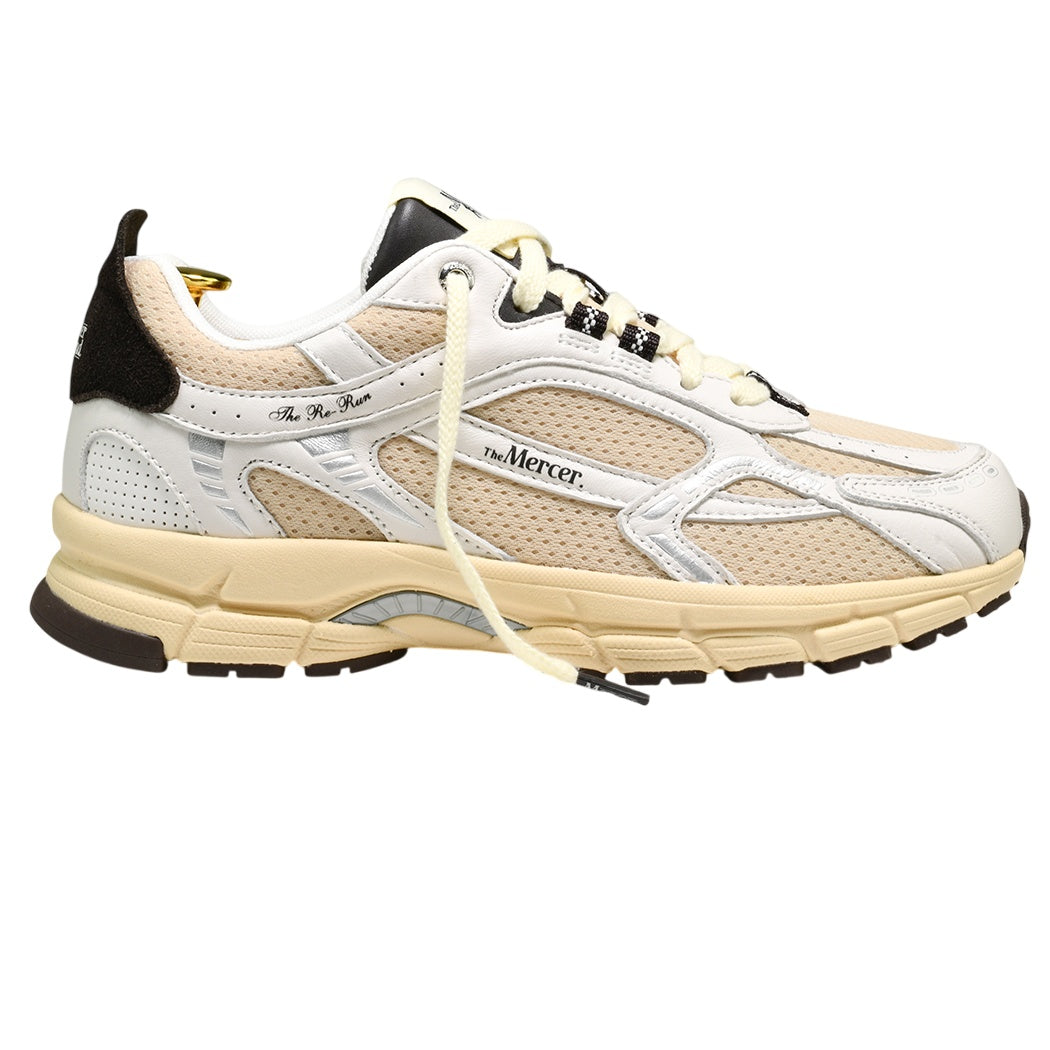 The Mercer Brand The Re-Run Vintage Sneaker Wit/Bruin