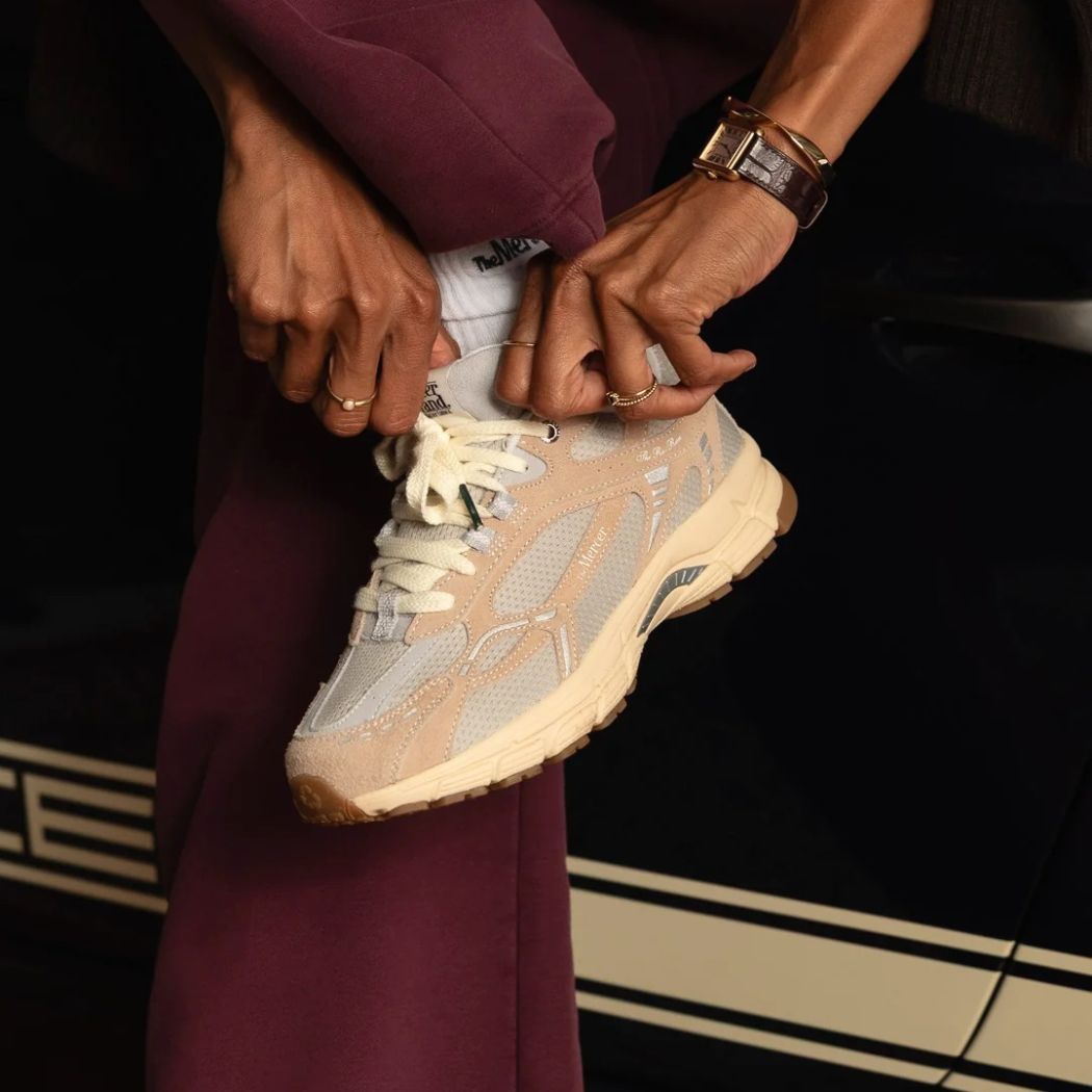 The Mercer Brand The Re-Run Vintage Sneaker Beige
