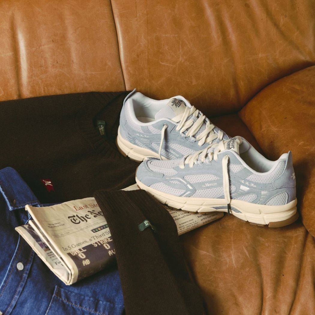 The Mercer Brand The Re-Run Vintage Sneaker Grijs