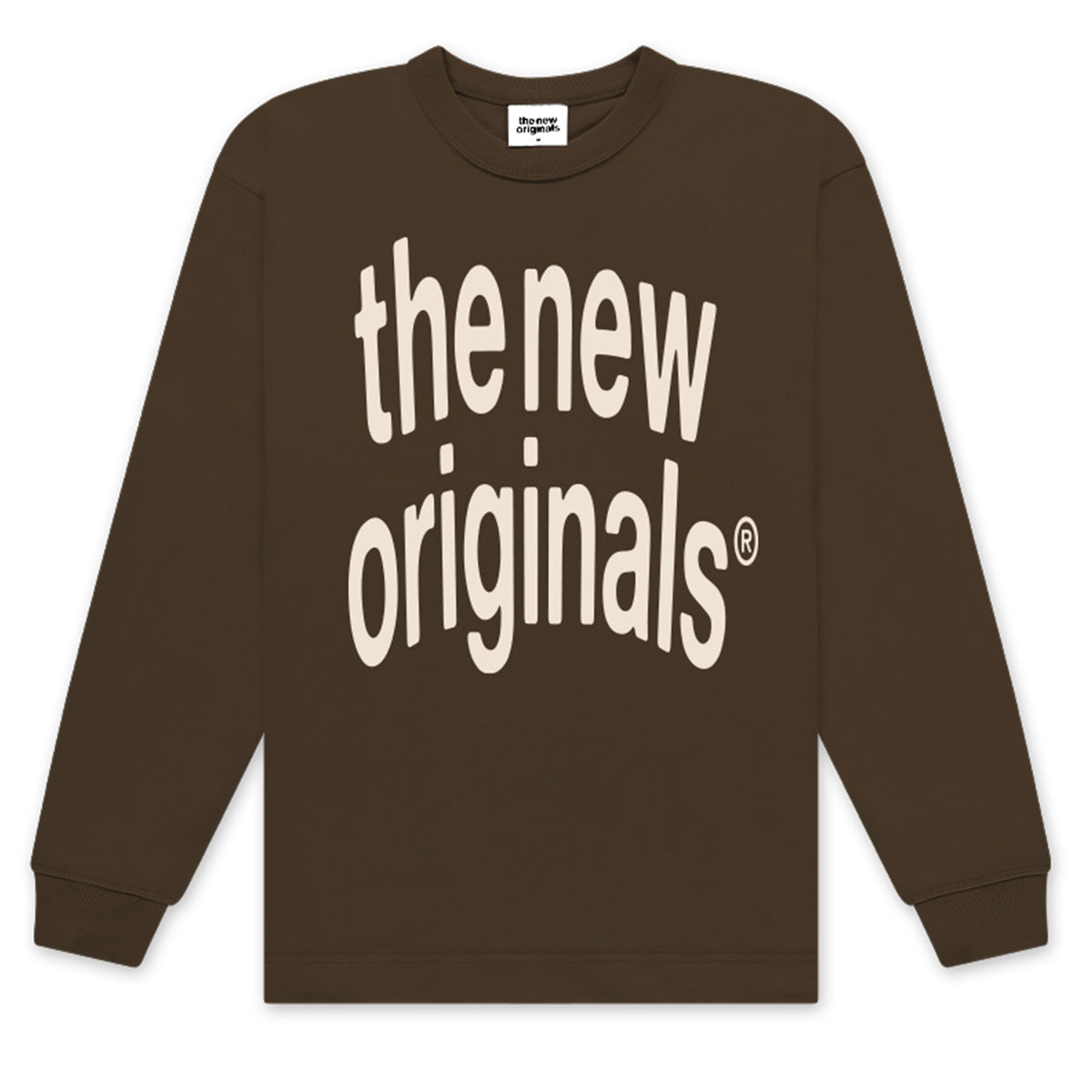 The New Originals Big Logo Longsleeve T-shirt Bruin