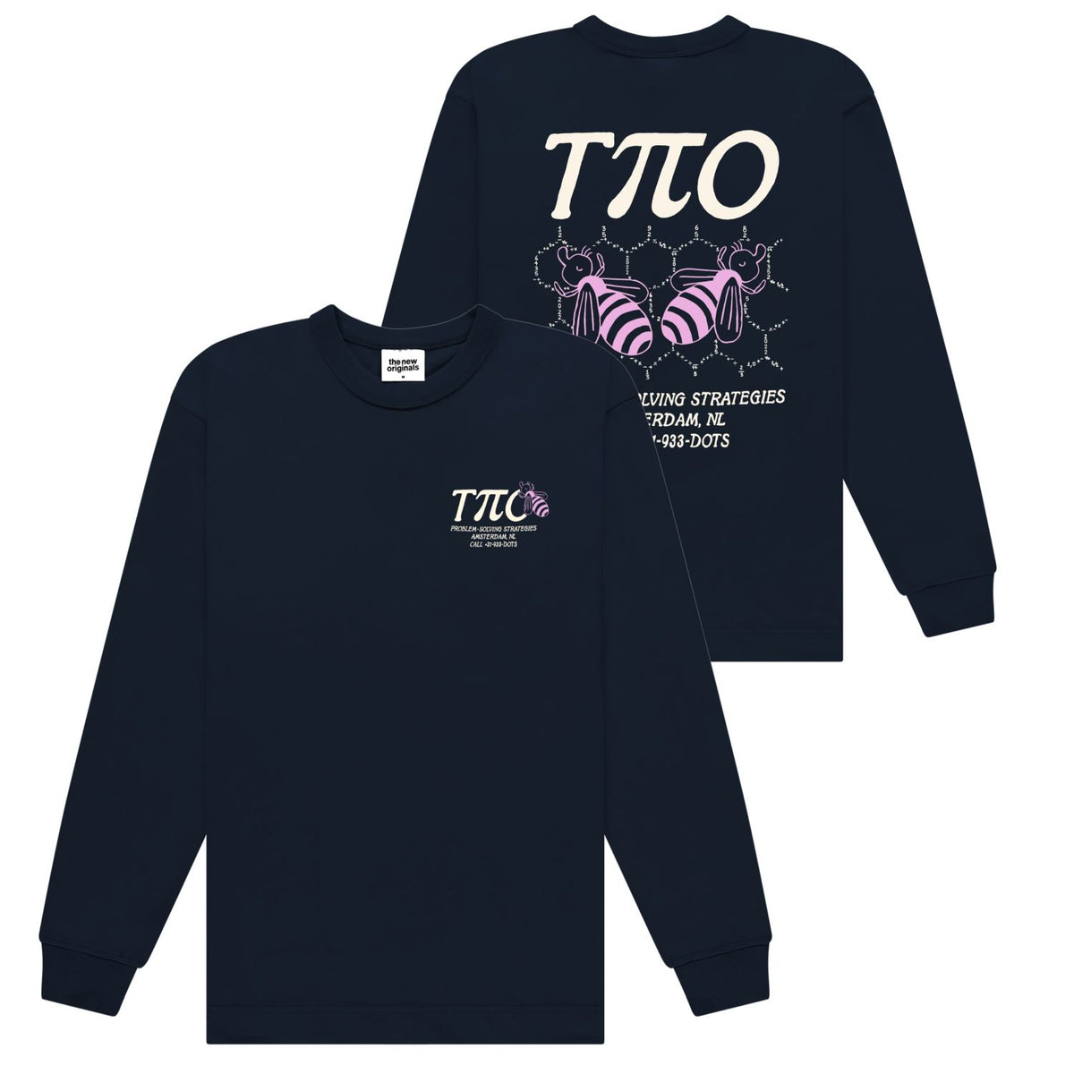 The New Originals Busy Bee Longsleeve T-shirt Navy