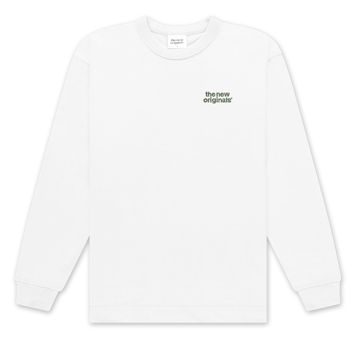The New Originals CATNA Cross Stitch Longsleeve T-shirt Wit
