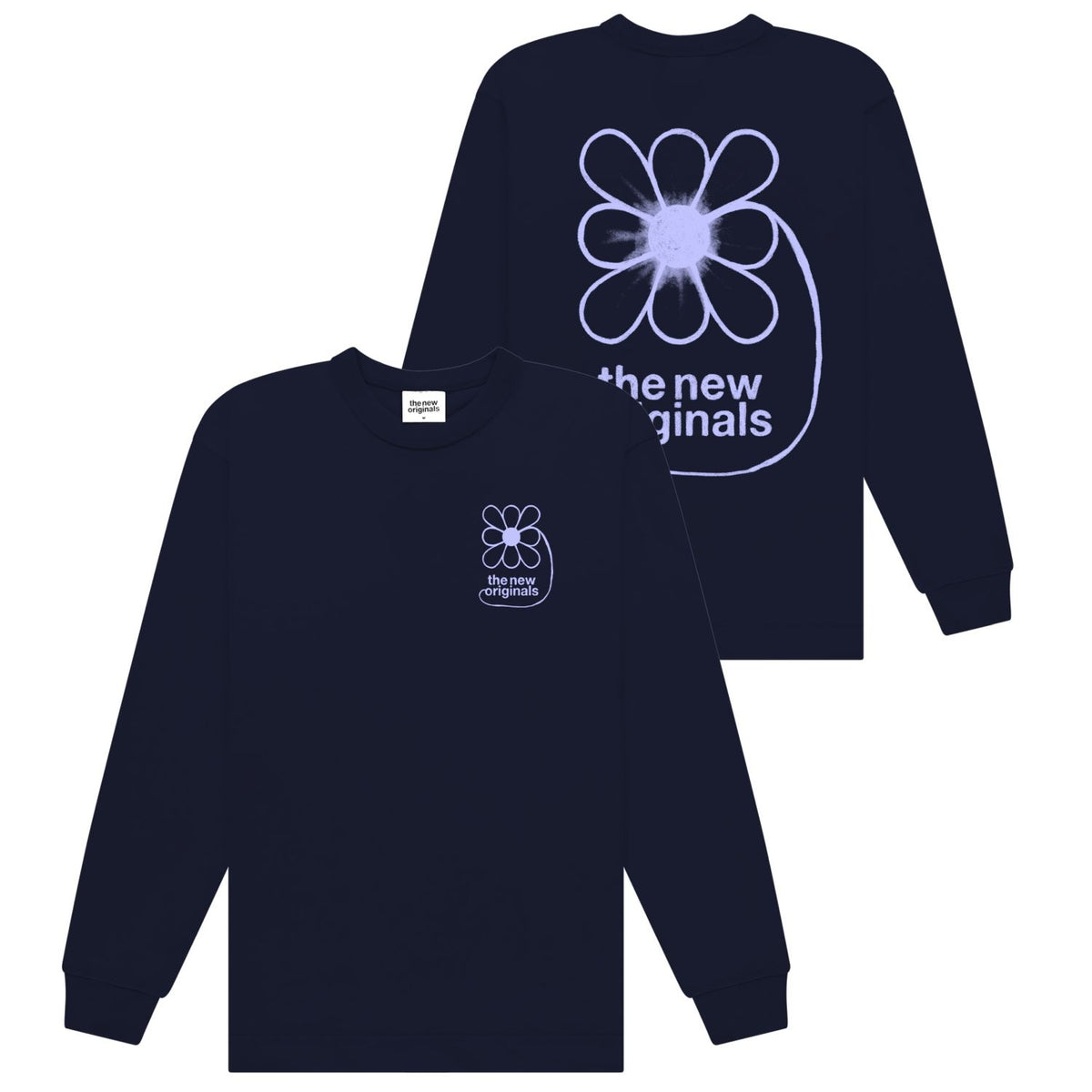 The New Originals Flower Longsleeve T-shirt Navy
