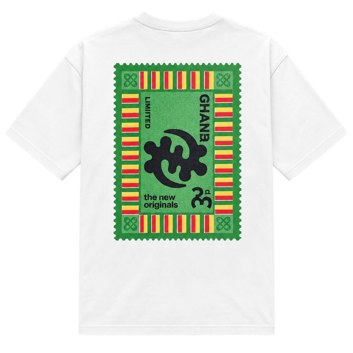 The New Originals Ghana Stamp T-shirt Wit