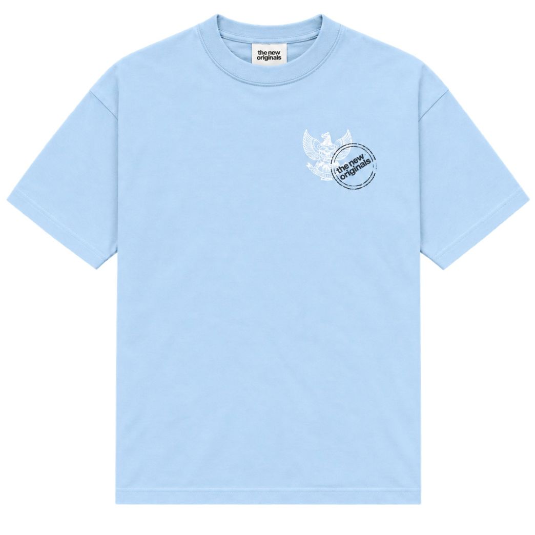 The New Originals Indonesia Stamp T-shirt Licht Blauw