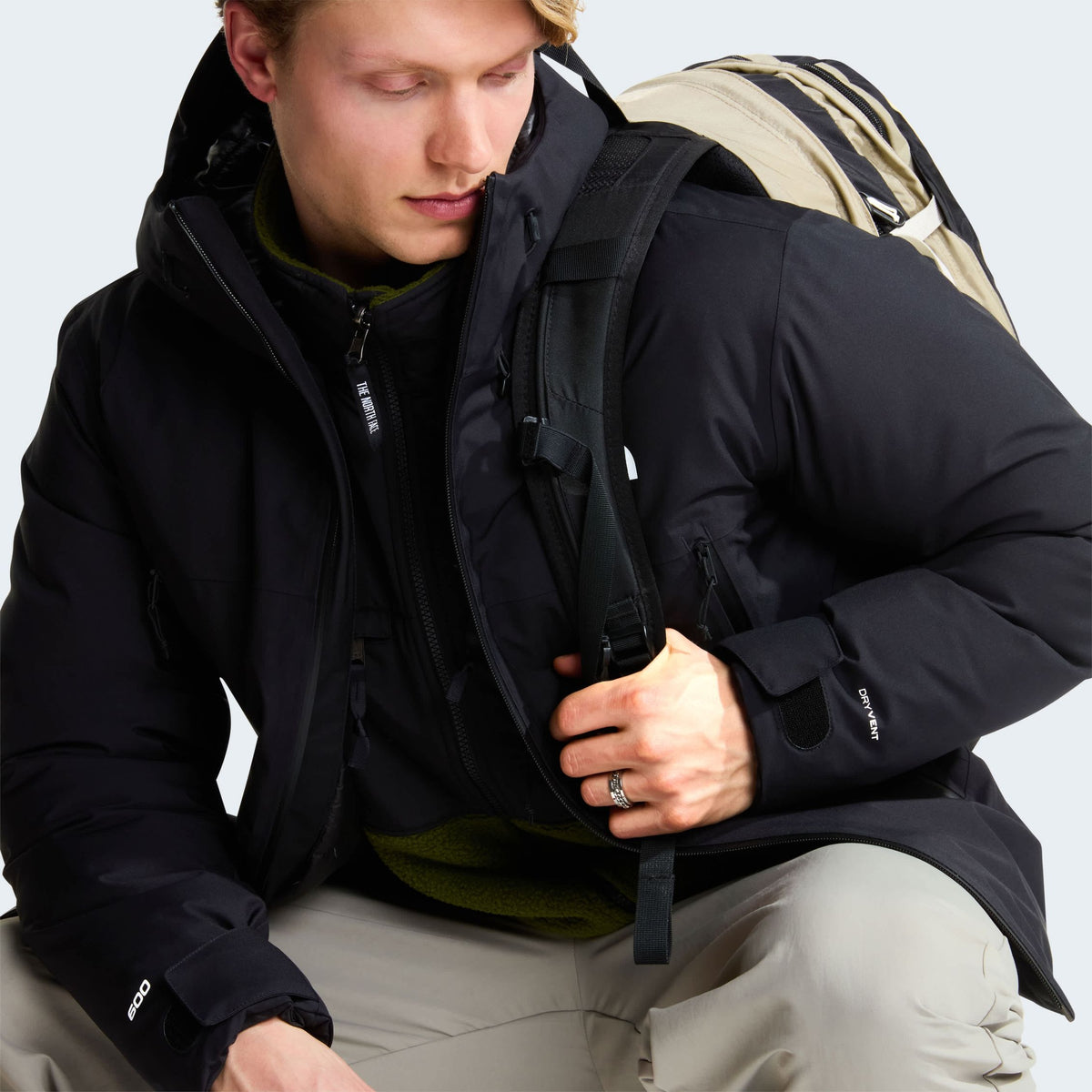 The North Face Mountain Range Down Jas Zwart