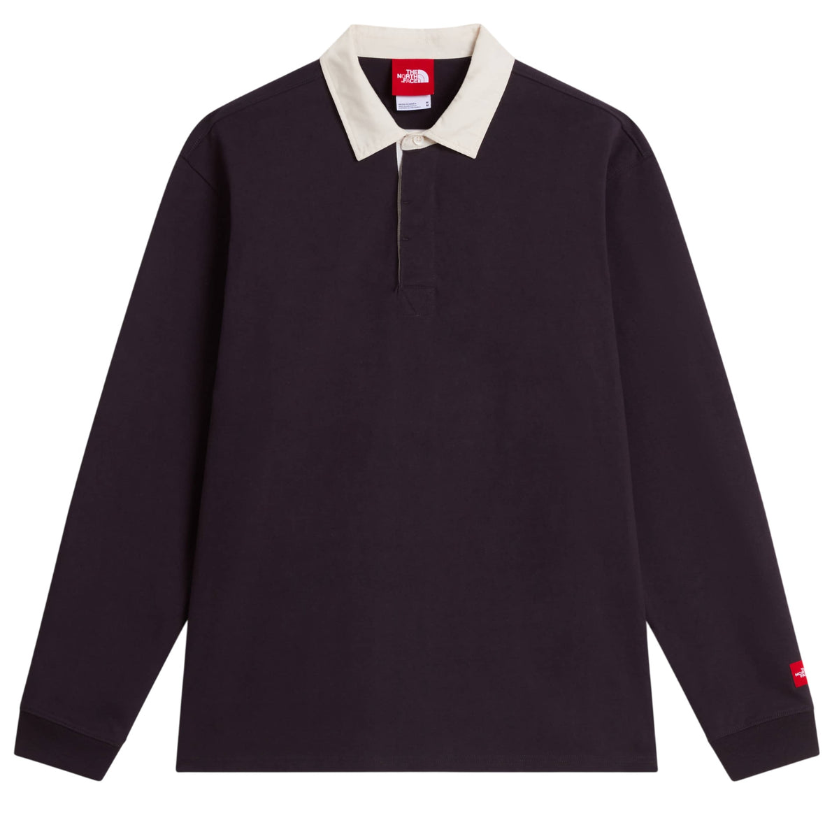 The North Face Red Box Rugby Longsleeve Polo Antraciet
