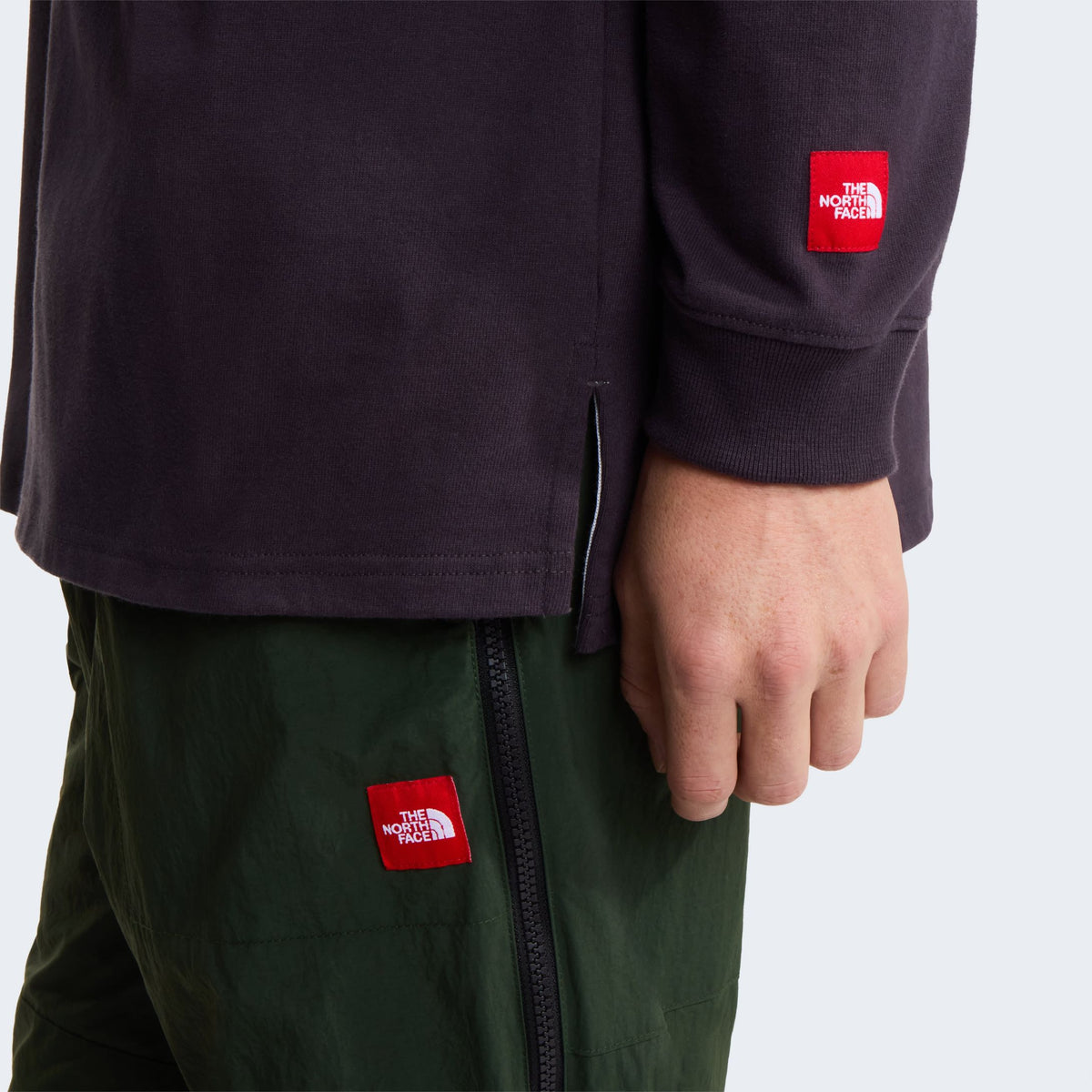 The North Face Red Box Rugby Longsleeve Polo Antraciet