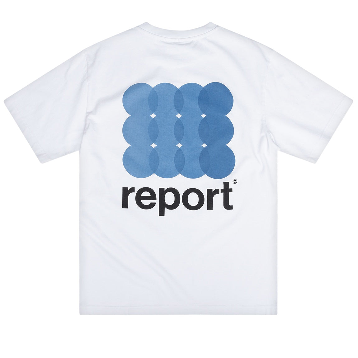 The Savage Report 12 Dots T-shirt Wit/Blauw