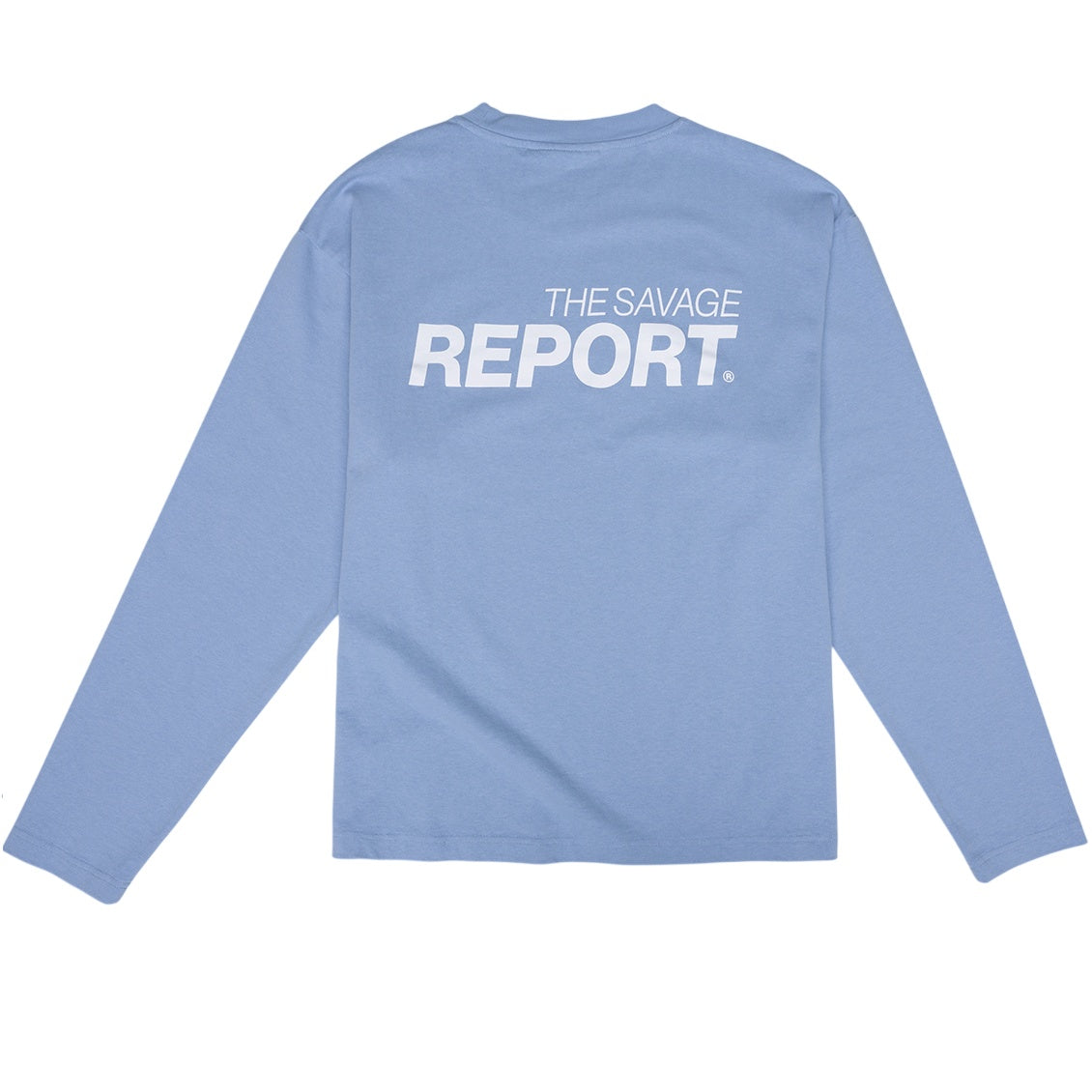 The Savage Report Report Longsleeve T-shirt Licht Blauw