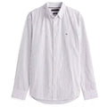 Tommy Hilfiger Core Hairline Popline Overhemd Wit/Blauw