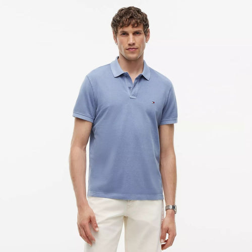 Tommy Hilfiger Garment Dye Polo Licht Blauw