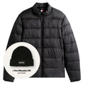 Tommy Hilfiger Mid Weight Collar Puffer Zwart