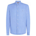 Tommy Hilfiger Pigment Dyed Solid Overhemd Blauw