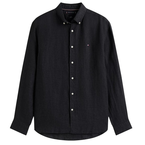 Tommy Hilfiger Pigment Dyed Solid Overhemd Zwart