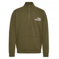 Tommy Jeans Regular Entry Graphic Half-Zip Sweater Donker Groen