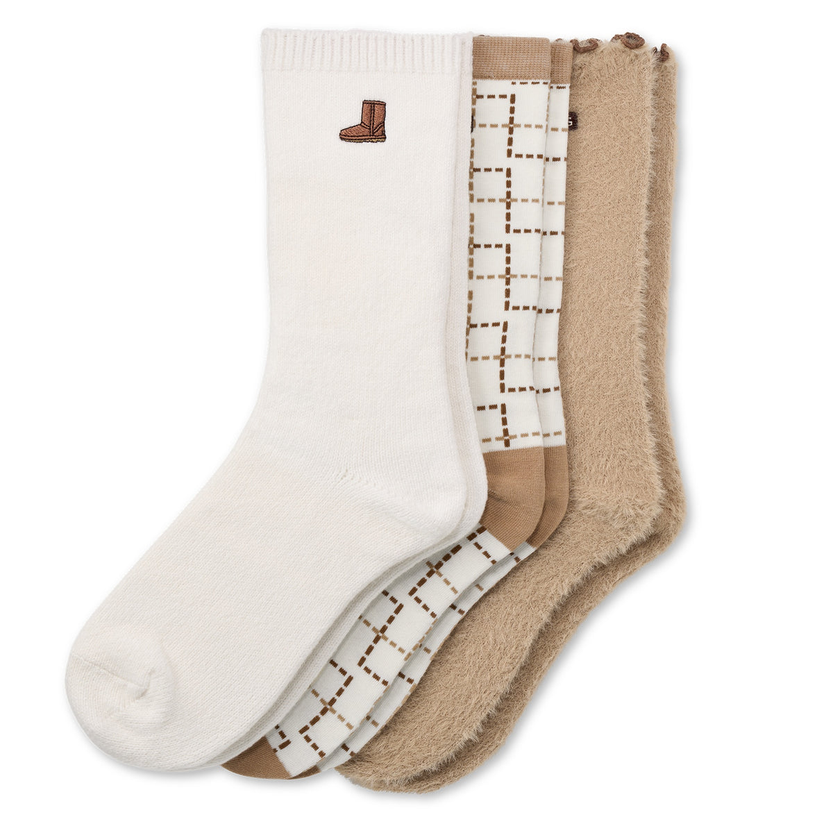 UGG Classic Crew 3-Pack Sokken Meerkleurig