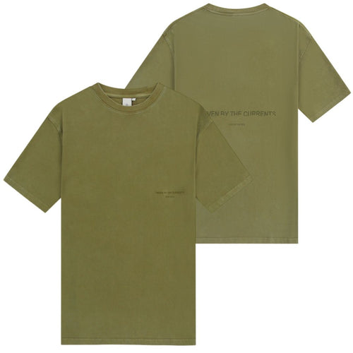 Law of the Sea Aqualis Garment Dyed T-shirt Donker Groen