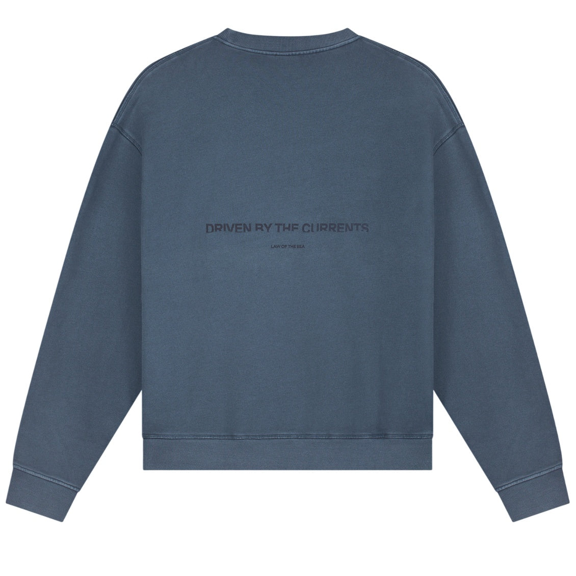 Law of the Sea Torria Garment Dyed Sweater Donker Blauw