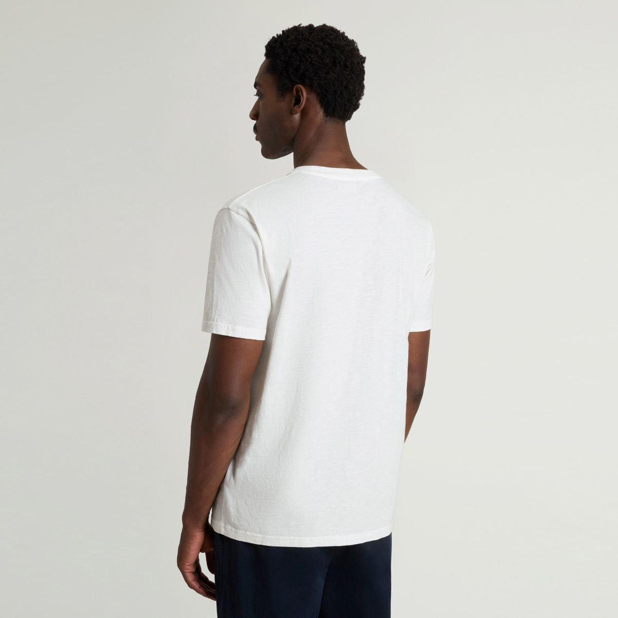 Woolrich Slub Logo T-shirt Wit