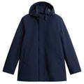 Woolrich Barrow Mac Coat Soft Shell Jas Navy