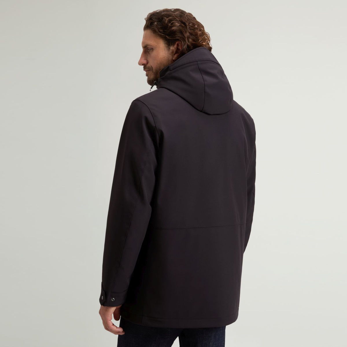 Woolrich Barrow Mac Coat Soft Shell Jas Zwart