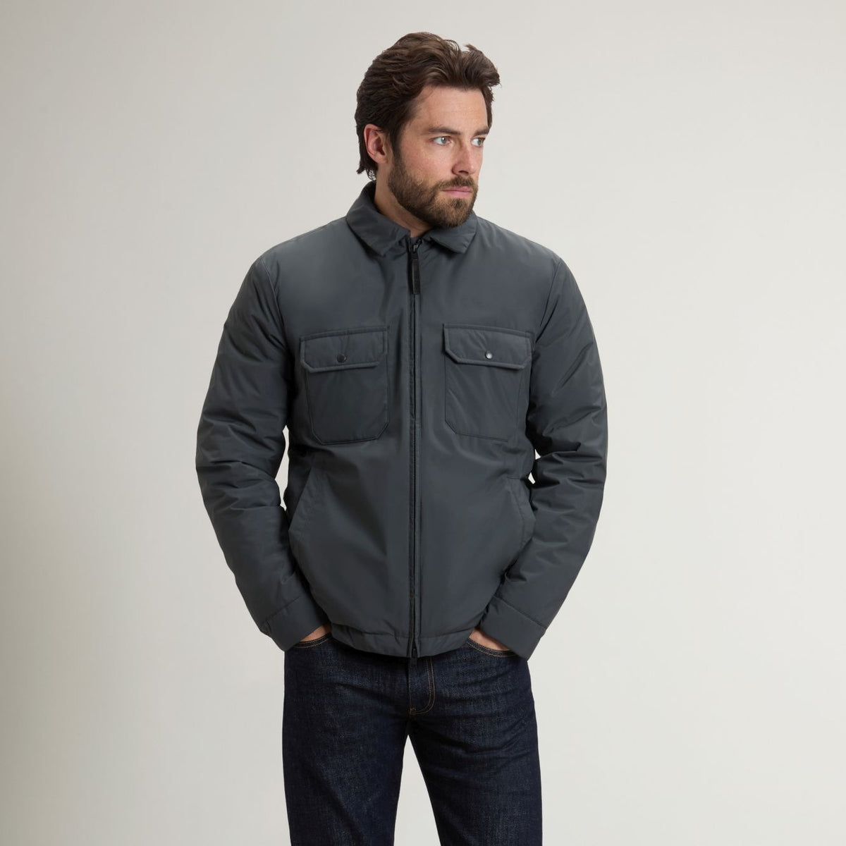 Woolrich Cloud Overshirt Antraciet