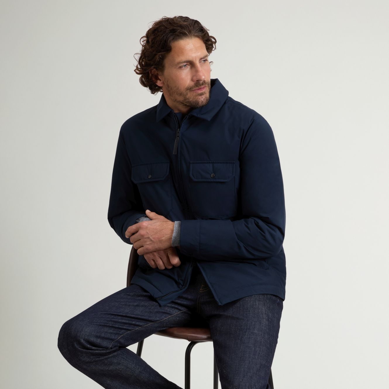 Woolrich Cloud Overshirt Navy