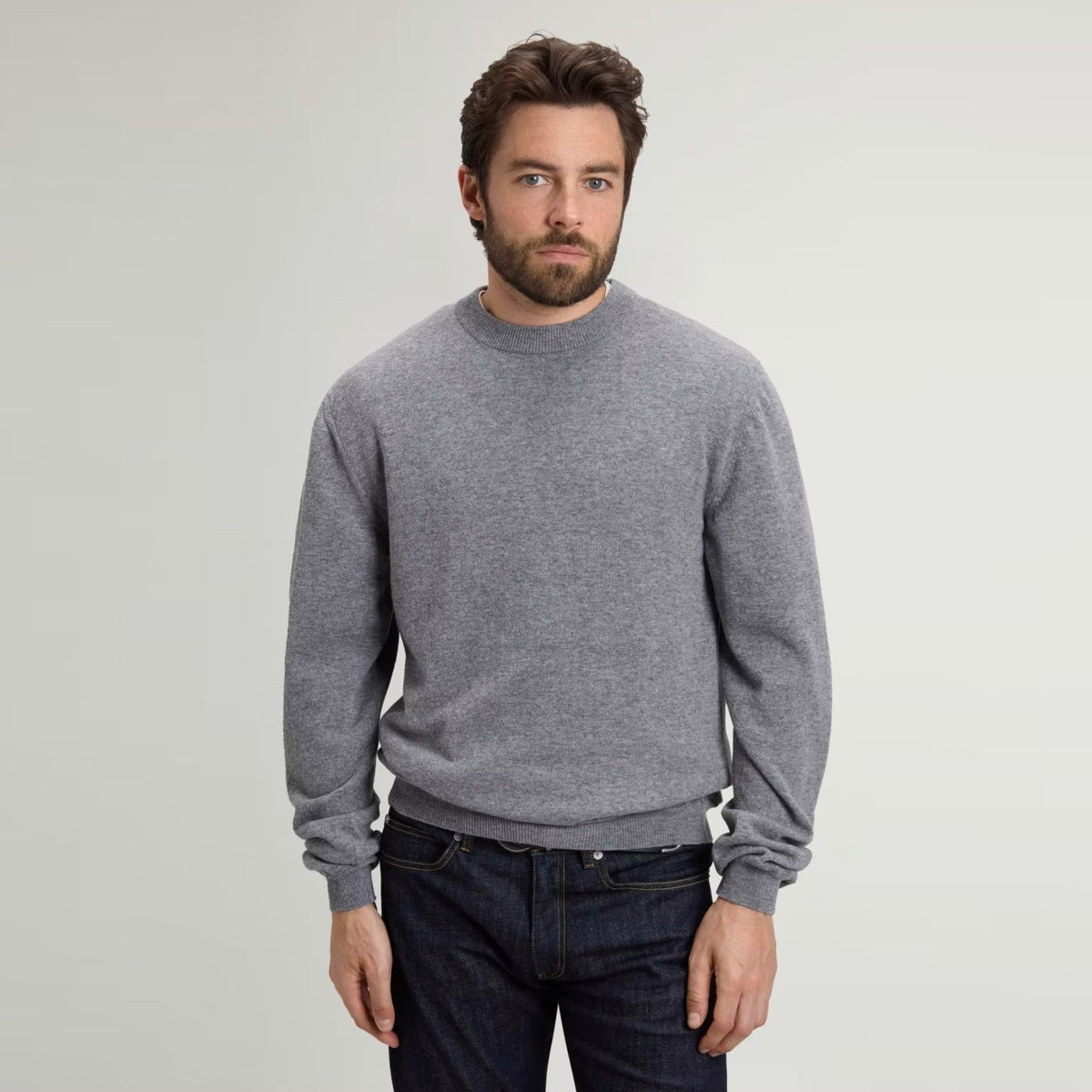 Woolrich Lambswool Sweater Grijs