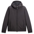 Woolrich Micro Ripstop Hooded Jas Antraciet