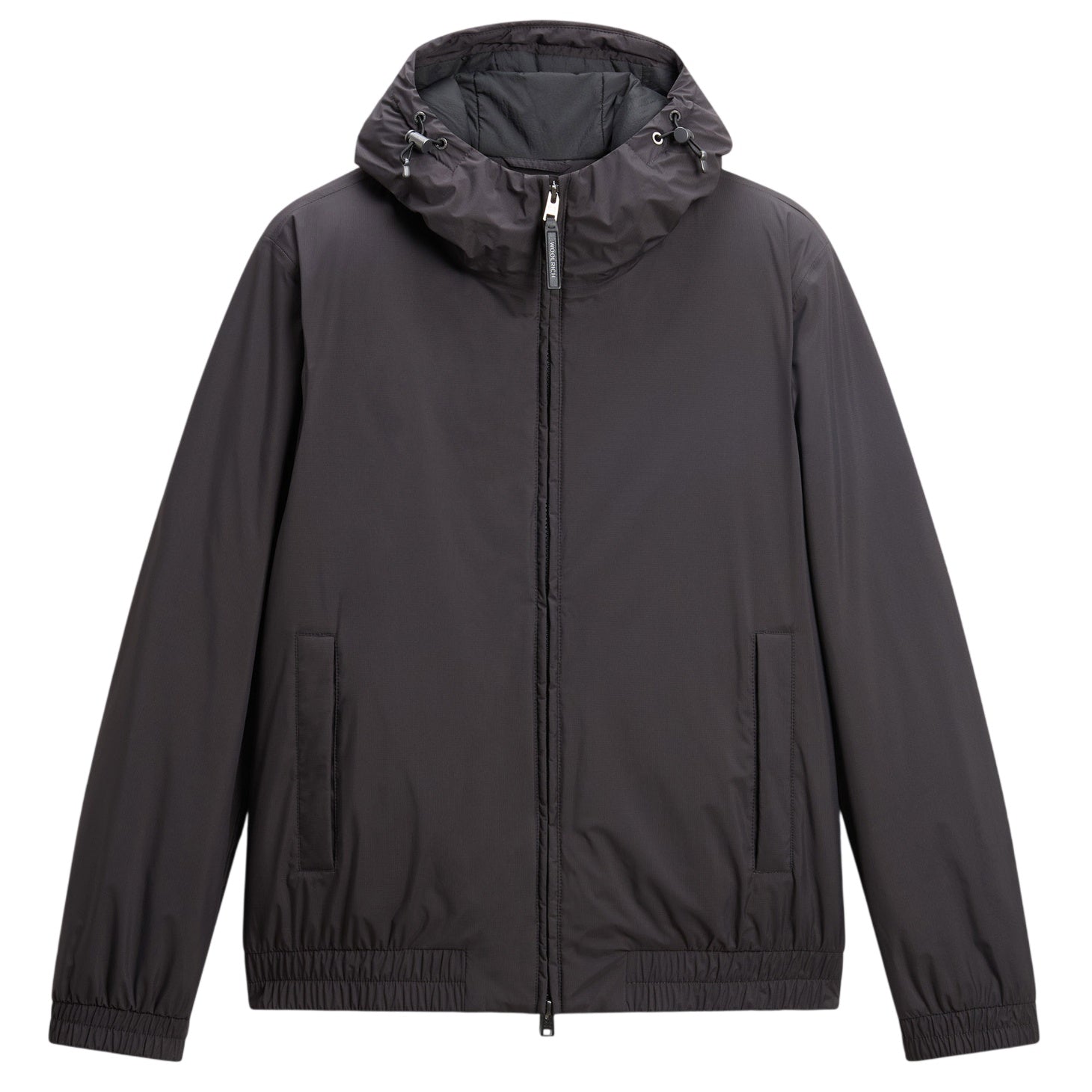 Woolrich Micro Ripstop Hooded Jas Antraciet
